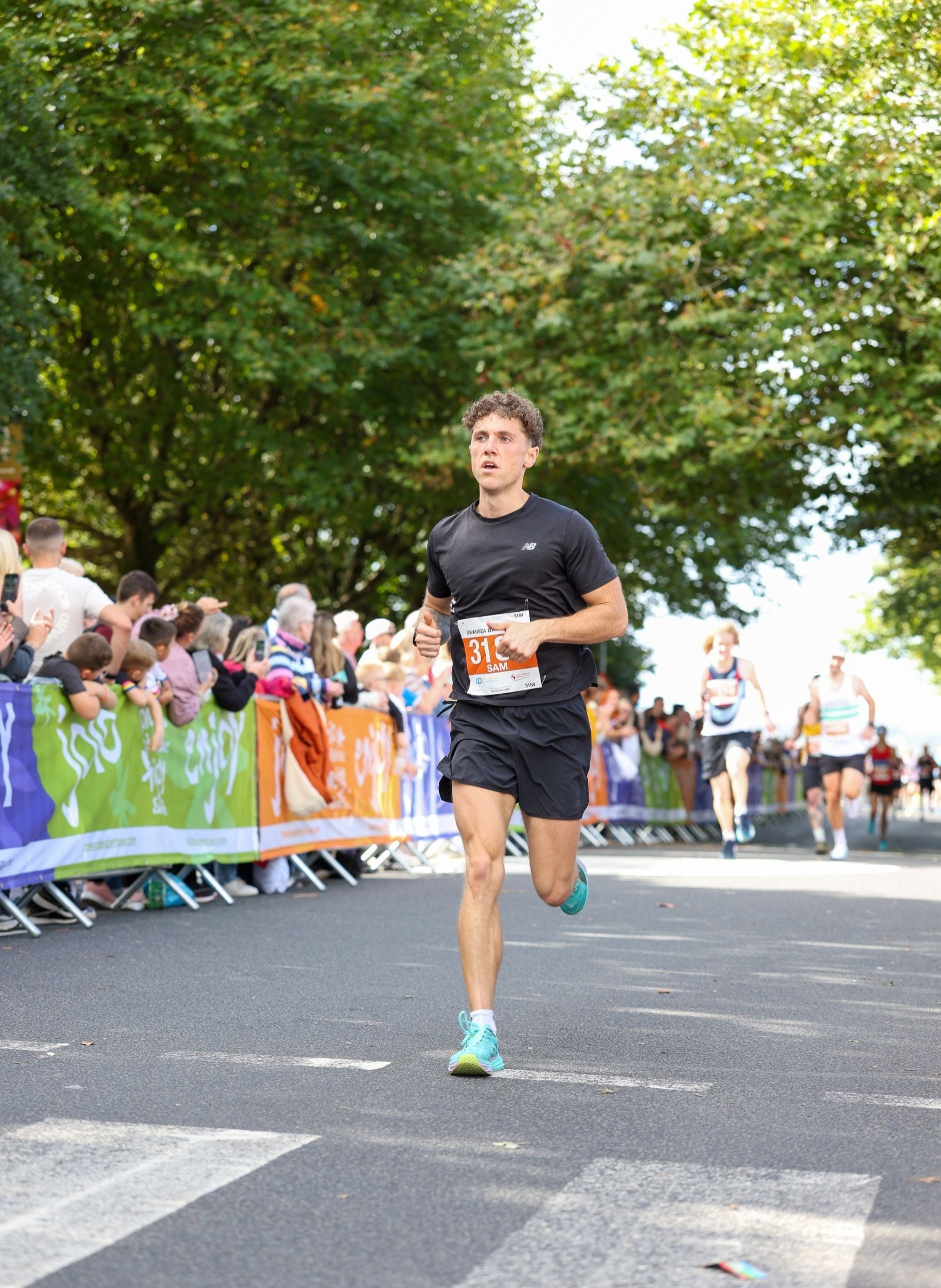Outdoor race finish